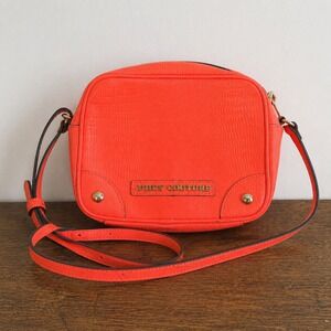 Juicy Couture Neon Orange Crossbody Bag Y2K Barbiecore Citrus Pop Purse Bright